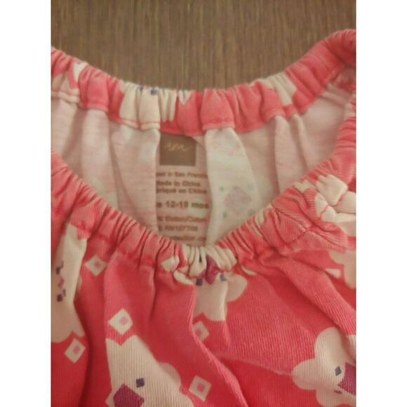 Tea Collection Girls Pink Floral Dress Girls Size 12-18 months - Picture 3 of 4